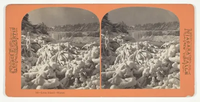 Luna Island - Winter, No. 143 from the series "Niagara Falls, New York"