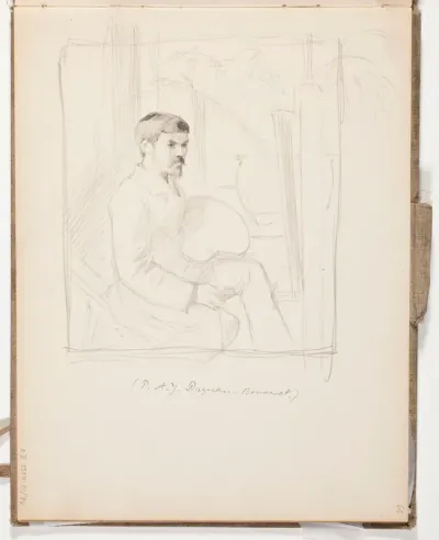luonnos, taidemaalari Dagnan-Bouveret, 1881