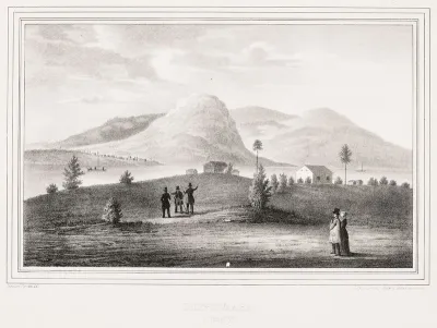 Luppio Mountain by Torne River, illustration for Finland Depicted in Drawings, booklets XXII and XXIII