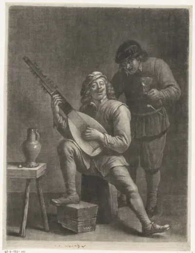 Lute Player and a Standing Man