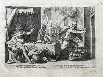 Lycaon Changed into a Wolf, from Ovid's Metamorphoses (Book 1)