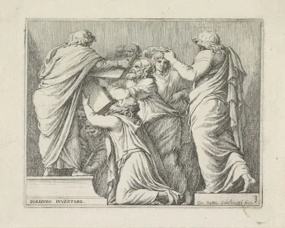 Lycurgus en Numa Pompilius geven de Romeinen de wetten