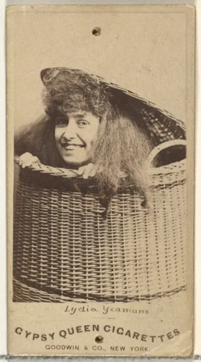 Lydia Yeamans, from the Actors and Actresses series (N171) for Gypsy Queen Cigarettes