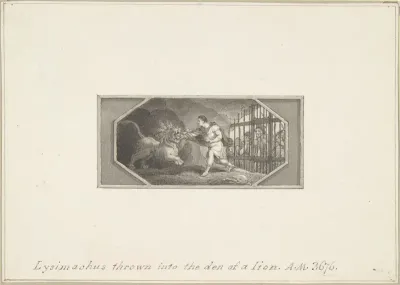 Lysimachus thrown into the Den of a Lion