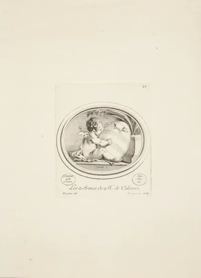 M. de Calvieres våbenskjold