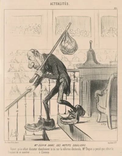 M. Dupin dans ses petits souliers