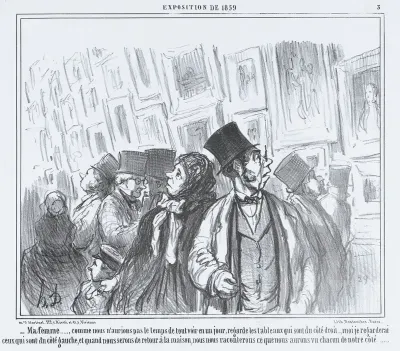 Ma femme..., comme nous n'aurions pas le temps de tout voir en un jour..., from L'Exposition de 1859, published in Le Charivari, April 18, 1859