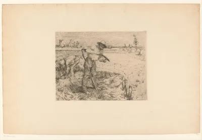 Maaiers in het veld
