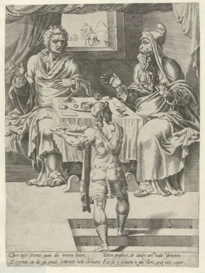 Maaltijd van de godsman en de oude profeet
