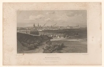 Maastricht vanaf de Sint-Pieterskerk gezien