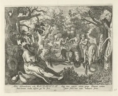 Macarius van Alexandrië als kluizenaar