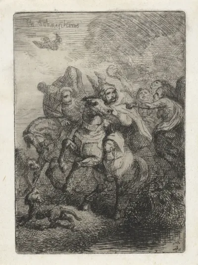 Macbeth en Banquo ontmoeten de drie heksen