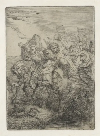 Macbeth en Banquo ontmoeten de drie heksen