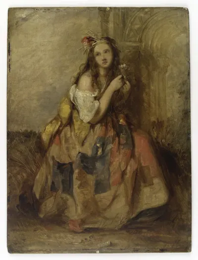 Mad Margery, a Young Woman Driven Mad and Living in the Fields