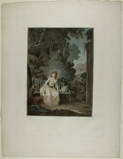 Madame Dugazon in the Opera “Nina, ou La folle par amour” (Nina, or The Woman Maddened by Love)