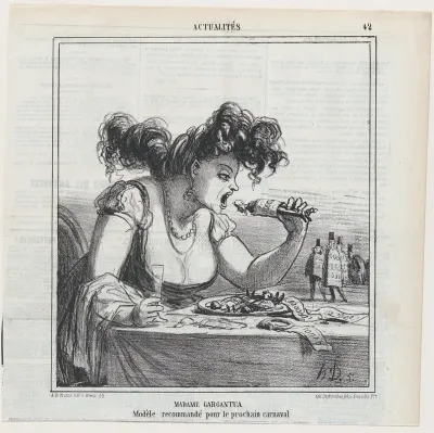 Madame Gargantua: A model, recommended for the next carnival, from "News of the day"