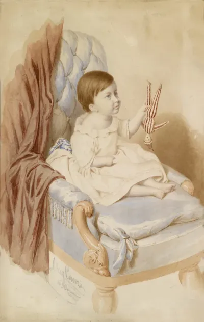 Mädchen mit Puppe