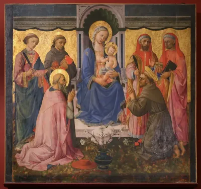 Madonna and Child enthroned with Saints