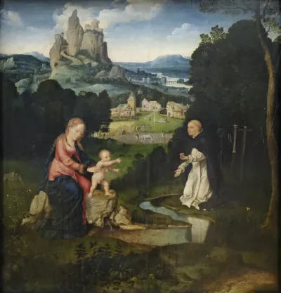 Madonna and Child with a Dominican Offering His Heart