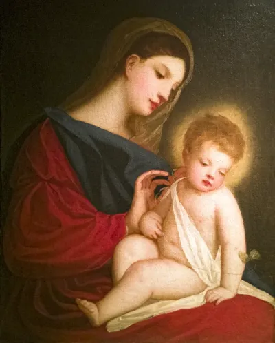 Madonna and Child with Butterfly