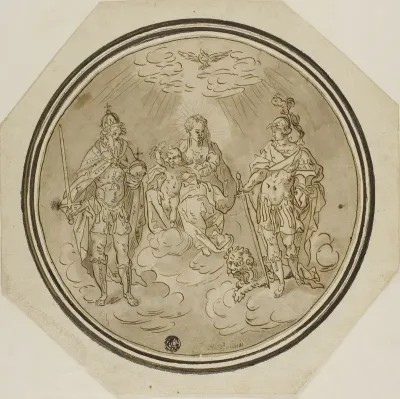 Madonna and Child with Holy Roman Emperor and Saint Adrian