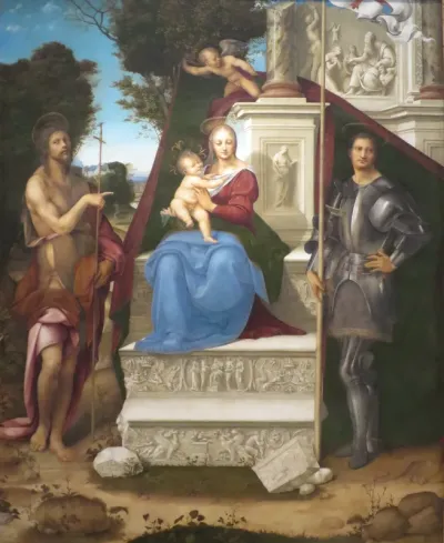 Madonna and Child with Saint John the Baptist and Saint George