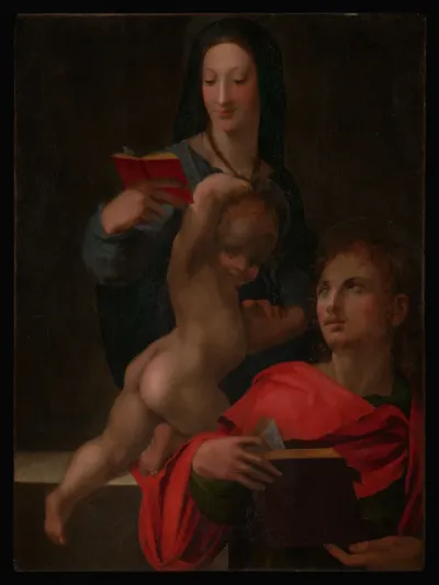 Madonna and Child with Saint John the Evangelist