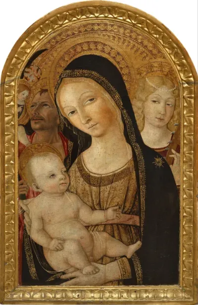 Madonna and Child with Saints Catherine of Alexandria and Christopher