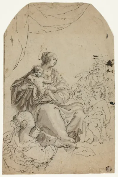 Madonna and Child with Saints Elizabeth, John and Anne