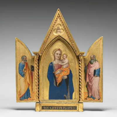 Madonna and Child, with the Man of Sorrows [middle panel]