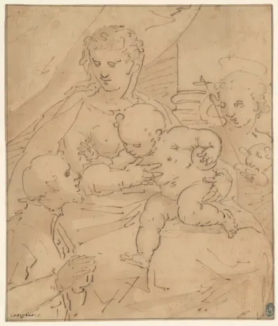 Madonna and Child with the Young Saint John the Baptist and a Donor
