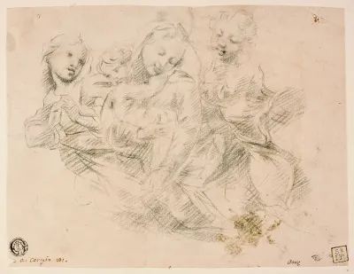 Madonna and Child with Two Angels