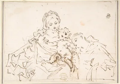 Madonna and Child with Worshipper