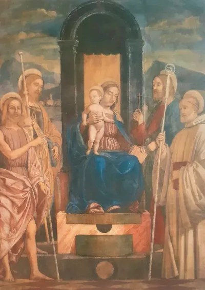 Madonna col Bambino in trono e i santi Giovanni Battista, Giacomo Maggiore, Filippo e Benedetto