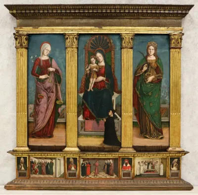 Madonna col Bambino in trono e le sante Maria Consolatrice e Caterina