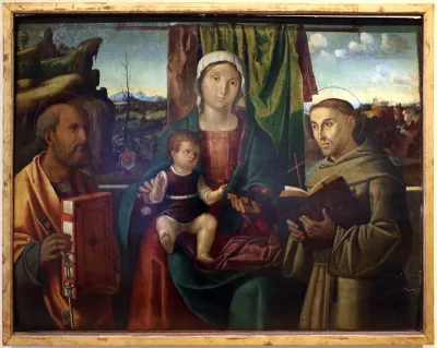 madonna col bambino tra i ss. Pietro e Francesco