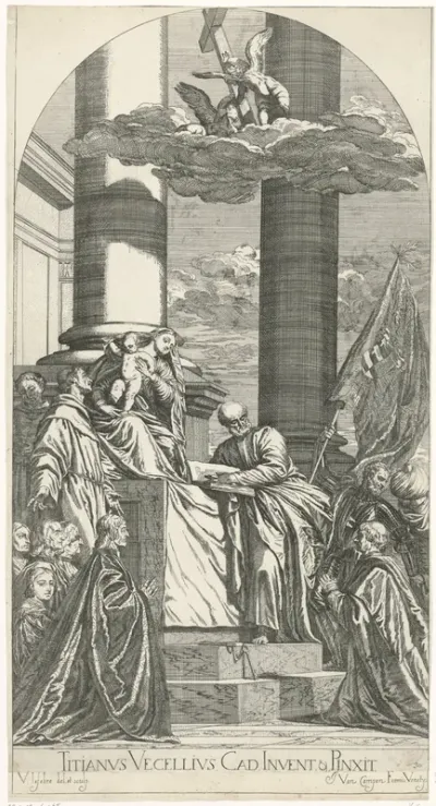 Madonna met het Christuskind voor heiligen