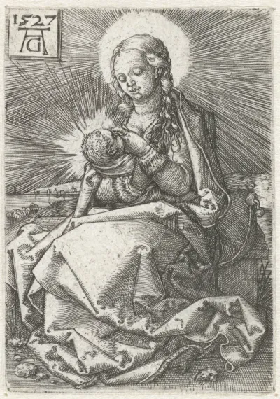 Madonna met kind aan de borst