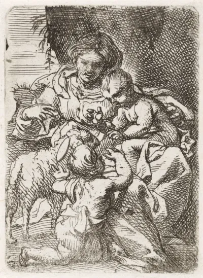 Madonna met kind en Johannes de Doper
