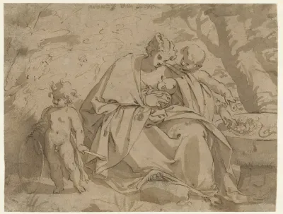 Madonna met kind en twee putti