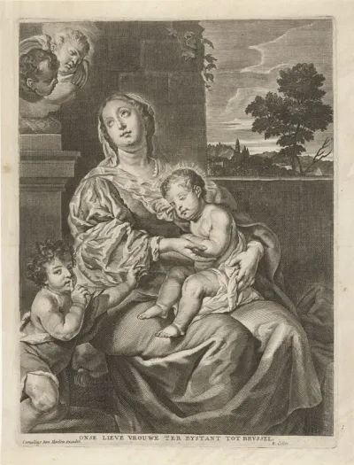 Madonna met slapend Kind en Johannes de Doper