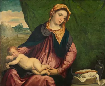 Madonna met slapend kind