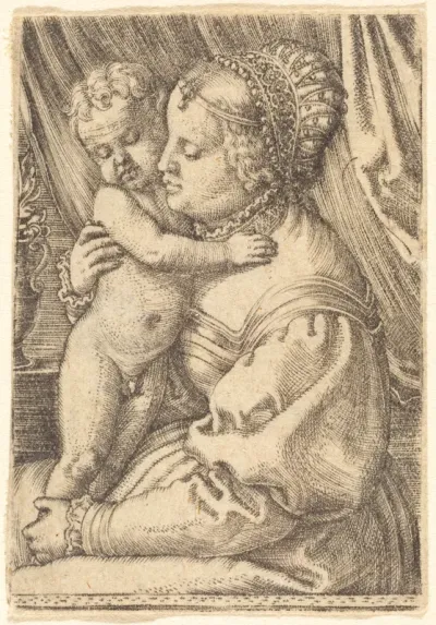 Madonna with Flower Vase