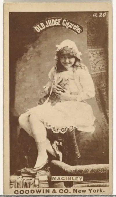 Maginley, from the Actors and Actresses series (N171) for Old Judge Cigarettes