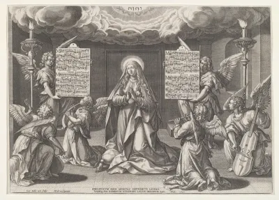 Magnificat: The Virgin Surrounded by Music-Making Angels