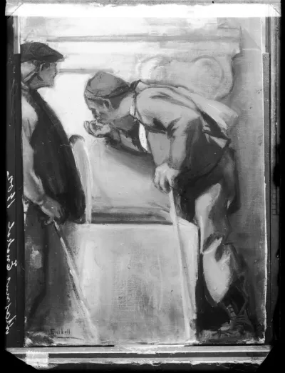 Magnus Enckell: "Espanjalaisia kerjäläisiä" vuodelta 1900