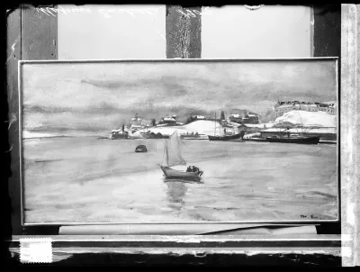 Magnus Enckell: "Eteläsatamassa" n. vuodelta 1900