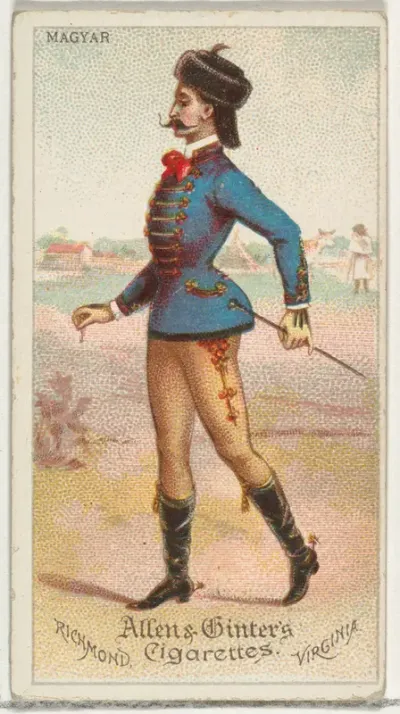 Magyar, from World's Dudes series (N31) for Allen & Ginter Cigarettes