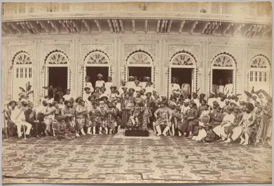 Maharaja of Scindia, nobles, and high officials, Gwalior