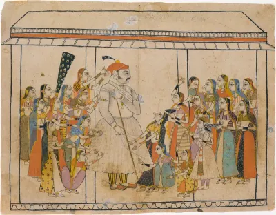 Maharaja Raj Singh Adored by His Ladies